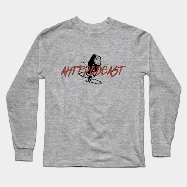 AHTTPodcast - Soundwaves T-Shirt Long Sleeve T-Shirt by Backpack Broadcasting Content Store